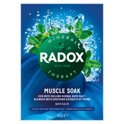 Picture of Radox Bath Salts Muscle Soak 400g x6